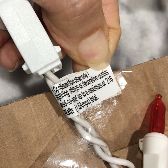 Red String Lights White Wire 44f for Christmas Holiday 4th of July Home Decor - Picture 6 of 7